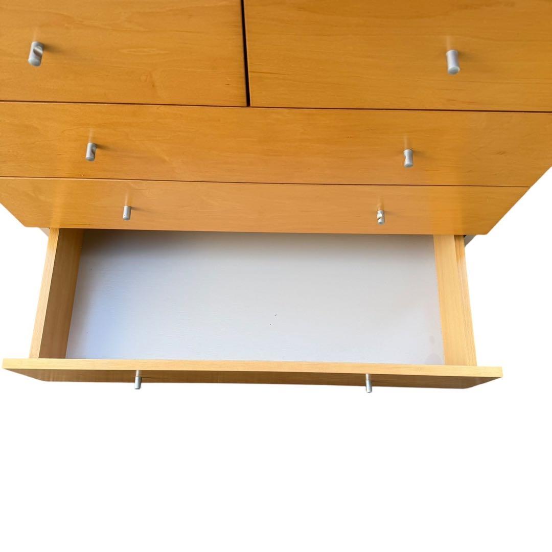 無印良品　木製チェスト　4段ワイド