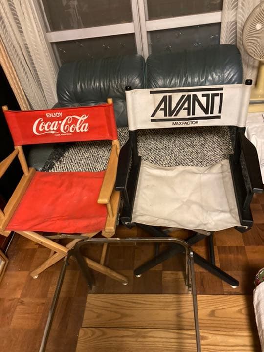 値下げしました！木製ディレクターチェアー2個セット