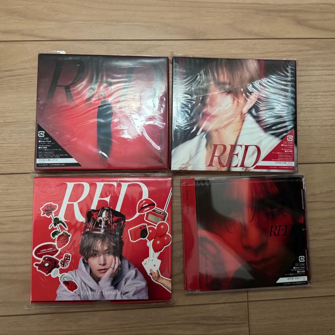 【美品】RED アルバム　山田涼介　４形態(トレカ付き)