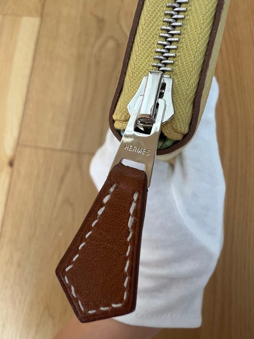 新品未使用　HERMES エルメス　アザップ　シルクイン　ロング　イエロー