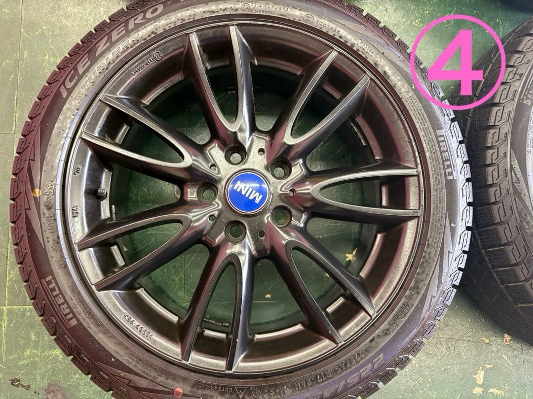 ④ 送料込◎MINI等へ MAK アルミ&スタッドレス【225/45R17】