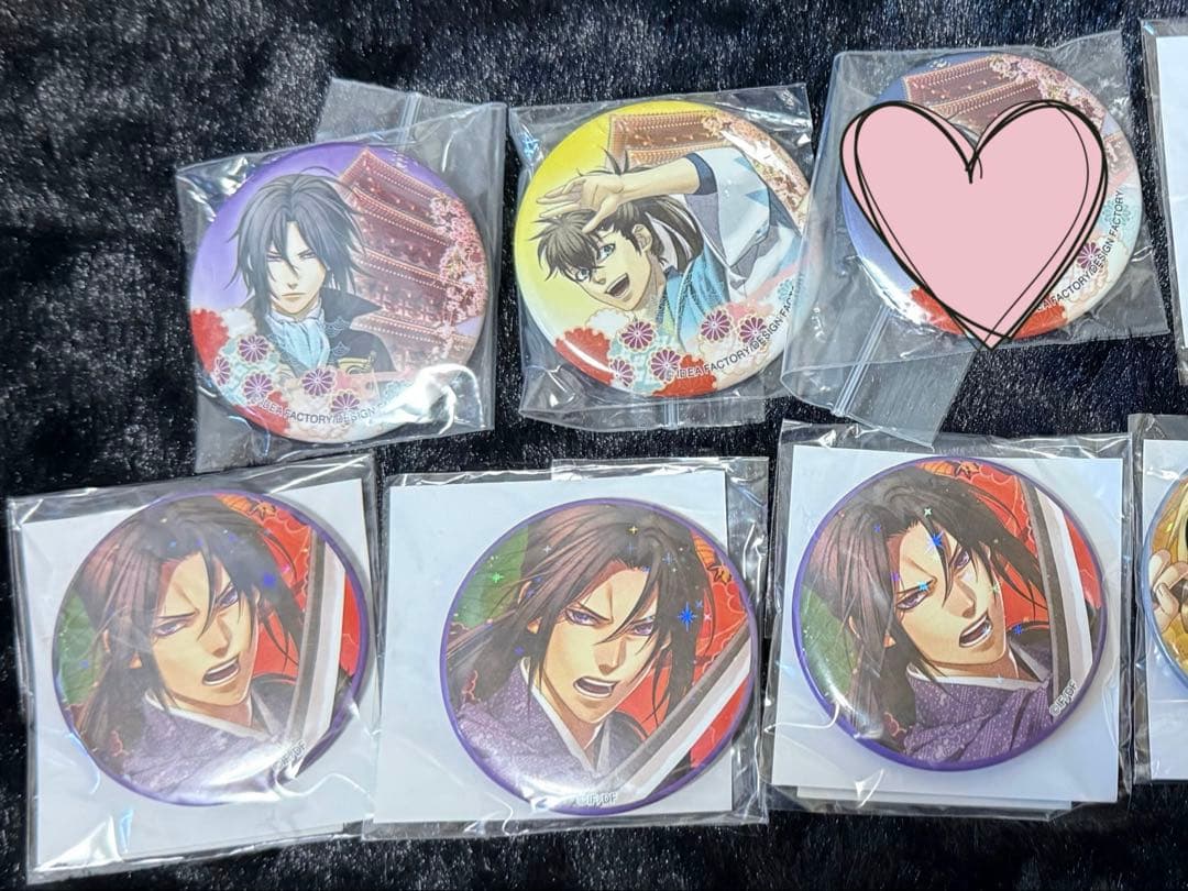 薄桜鬼　缶バッジ オトパ 日野 土方 藤堂 オトメイトパーティ