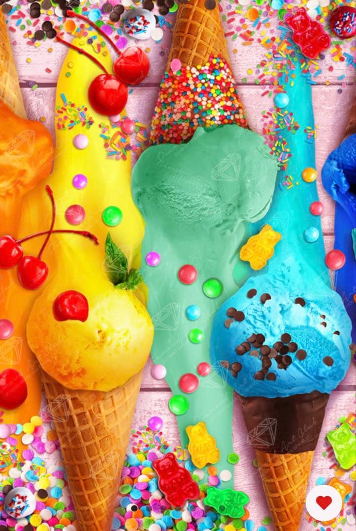 ダイヤモンドアートクラブ Ice Cream Rainbow