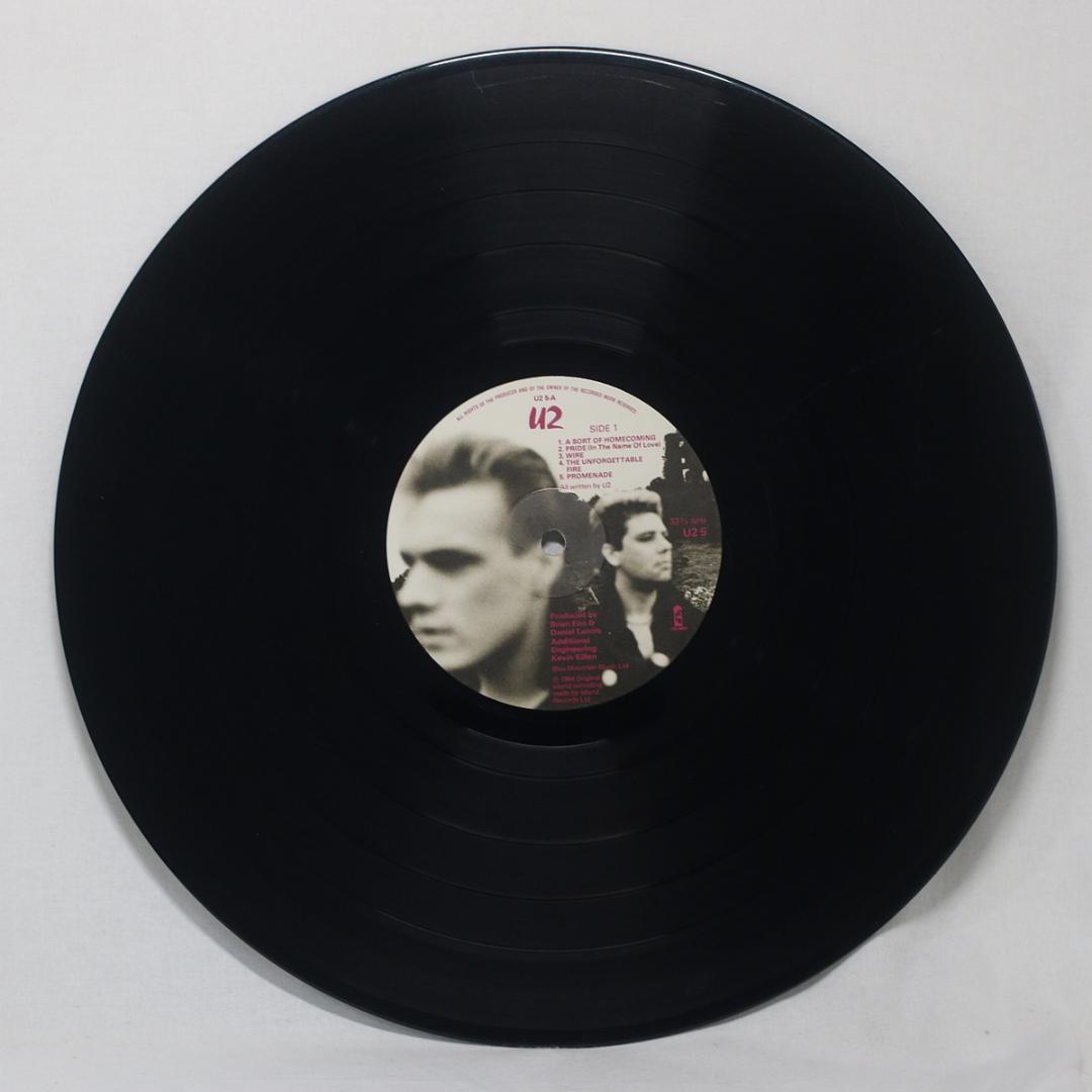 英LP U2 The Unforgettable Fire UK盤 Stereo