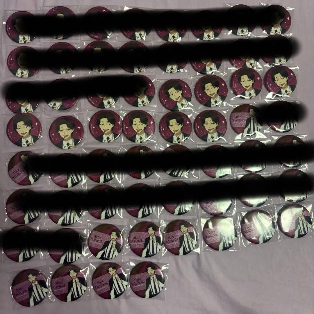 たかはし明 パーティー缶バッチ60点