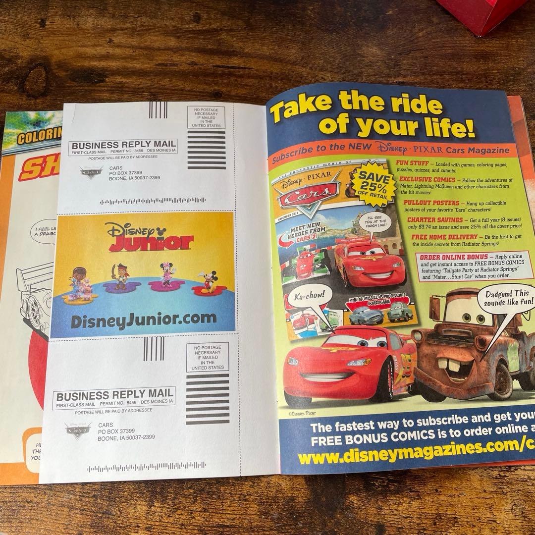 cars カーズ 希少 レア 2012年 フルカラー33ページ 本