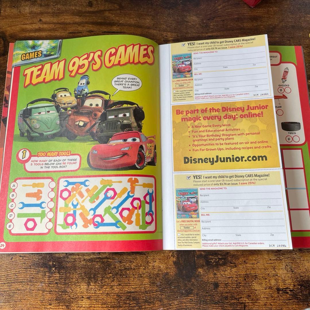 cars カーズ 希少 レア 2012年 フルカラー33ページ 本