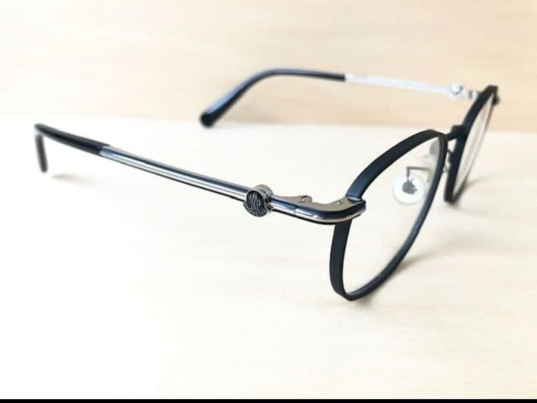 国内正規モンクレールML5203メガネ眼鏡MONCLERマット黒サングラスめがね