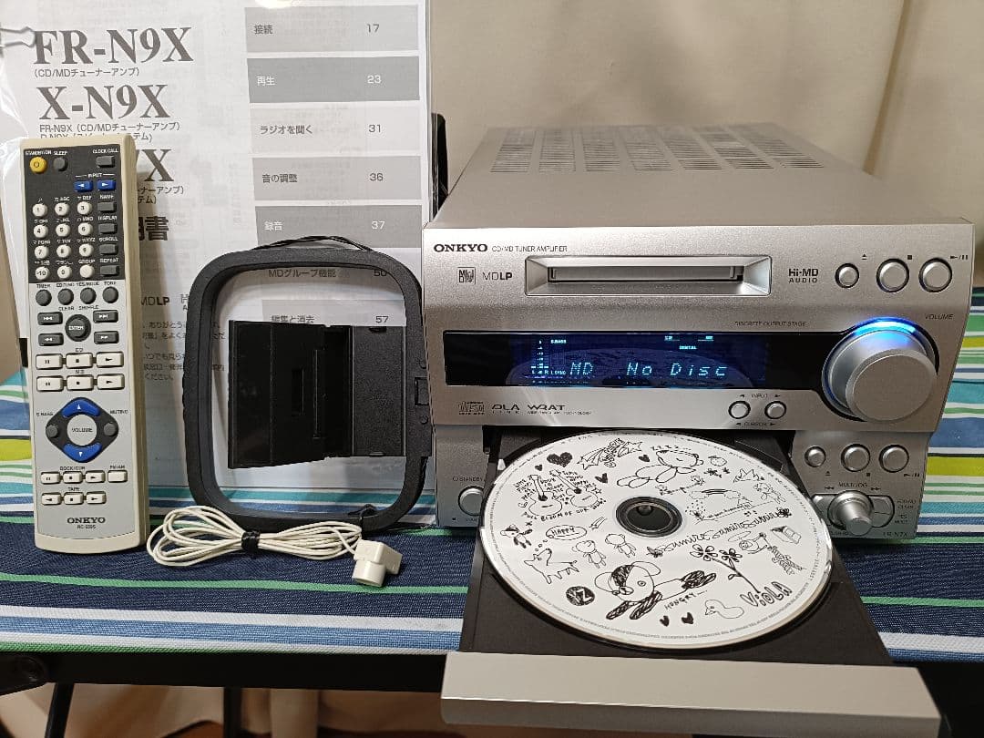 ONKYO FR-N7X CD,MD,FM/AM 整備済完動品 リモコン付 美品