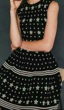 TED BAKER(テッドベイカー) 星柄ドット ニットフレアワンピース