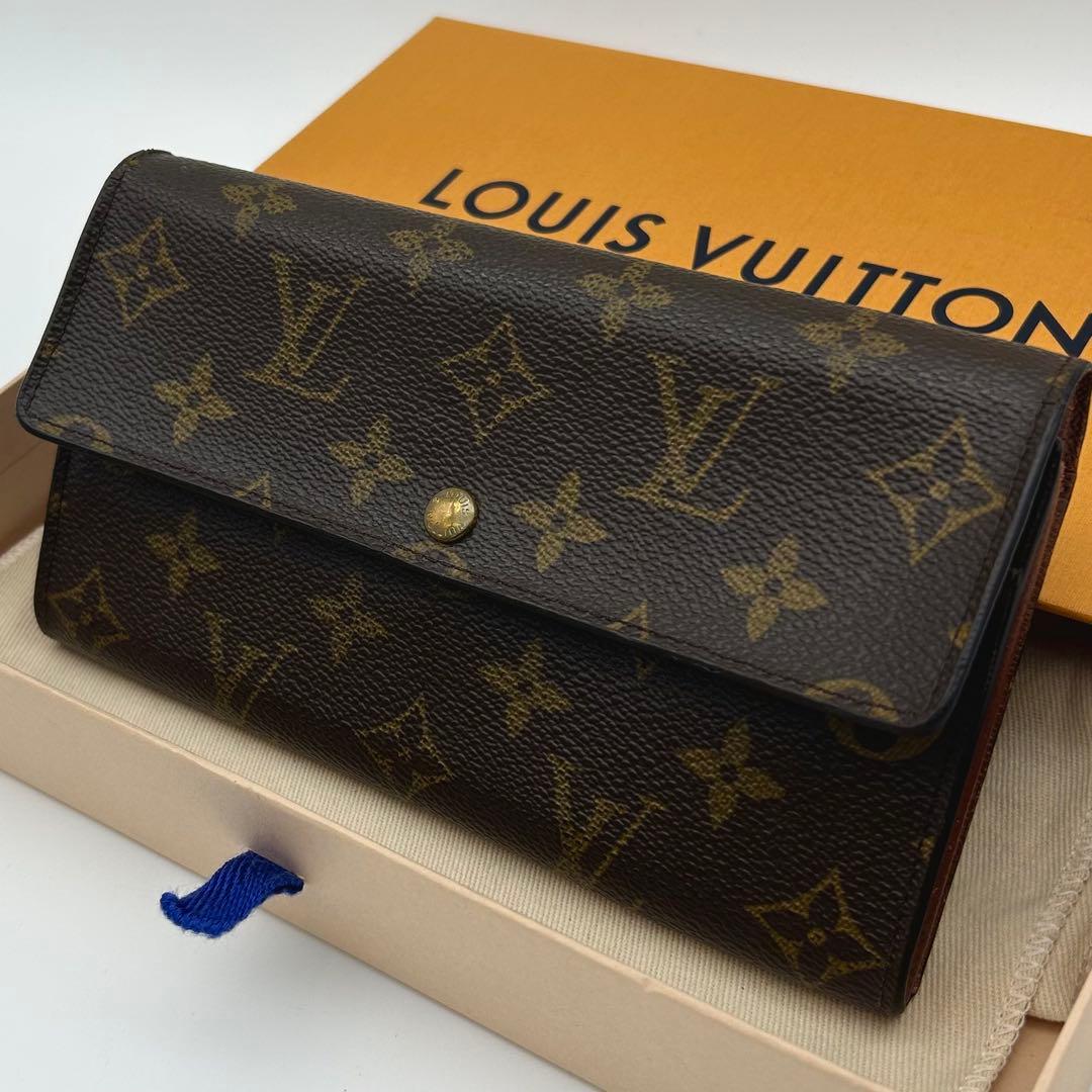 ルイヴィトン モノグラム ポシェット ポルトモネ クレディ 長財布 旧 サラ