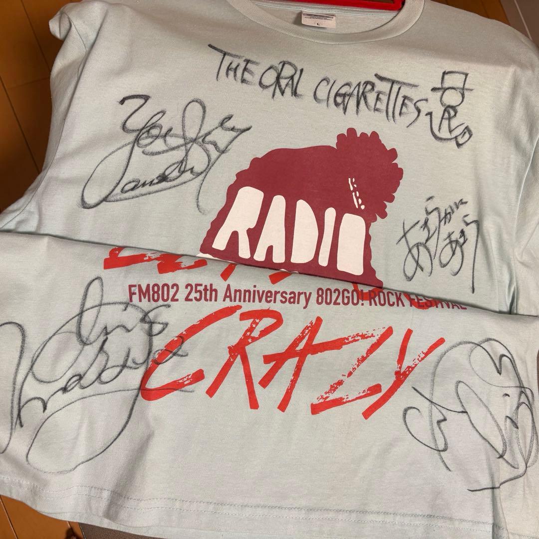 世界に1枚⭐︎THE ORAL CIGARETTESサイン入りTシャツ
