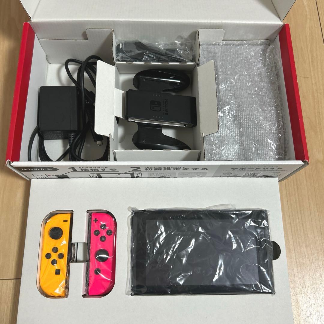 【美品】Nintendo Switch 本体　カラーカスタマイズ　付属品、箱あり
