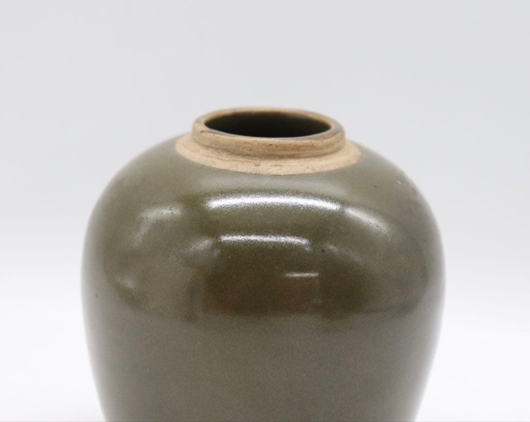 中国　そば釉小壺　送料込み250901