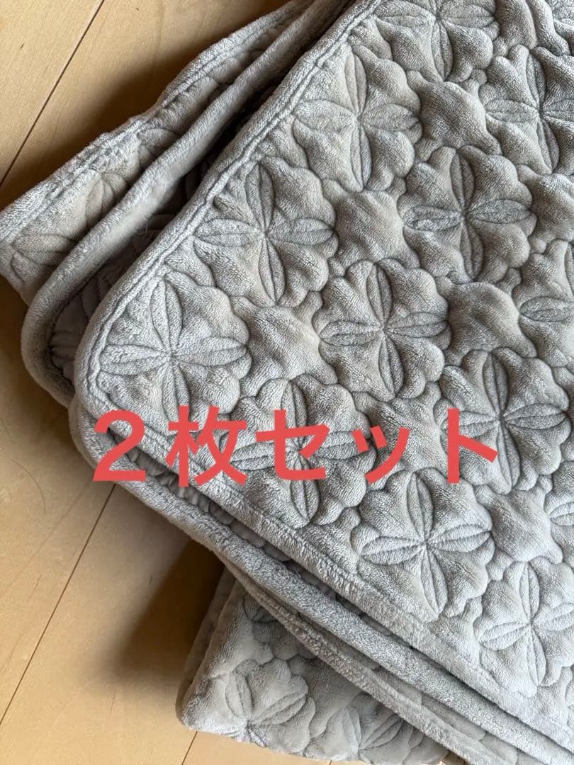 【美品】AT/afternoon tea マルチカバー　約190×約185 2枚