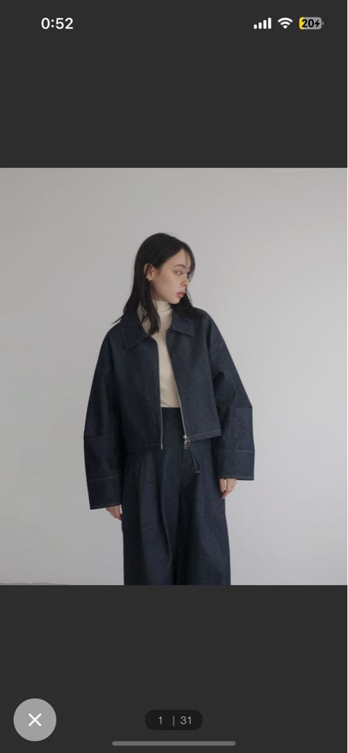 LIAN デニム、ジャケットセットアップ