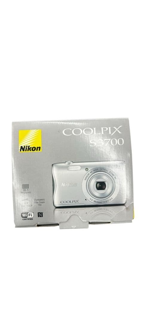 【動作品】Nikon COOLPIX S3700 デジカメ シルバー #hm