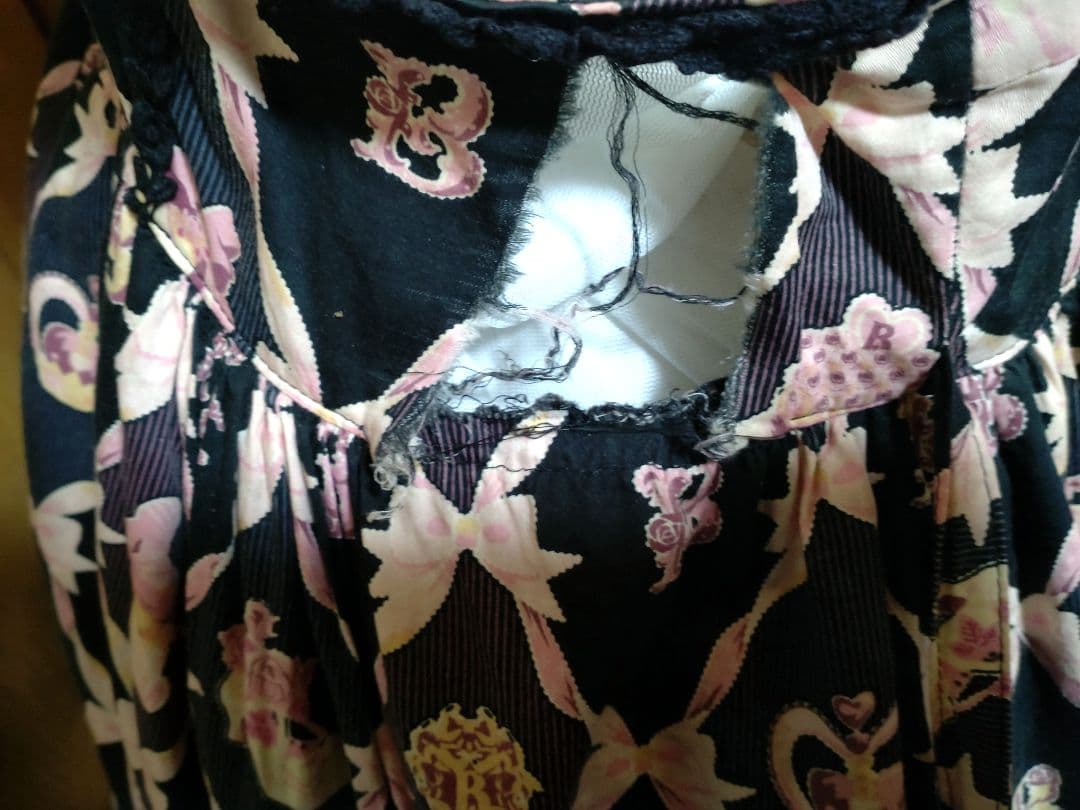 難アリ！BABY♡うさくみゃちゃんのおしゃれスゥイート柄ベビードールJSK♡黒