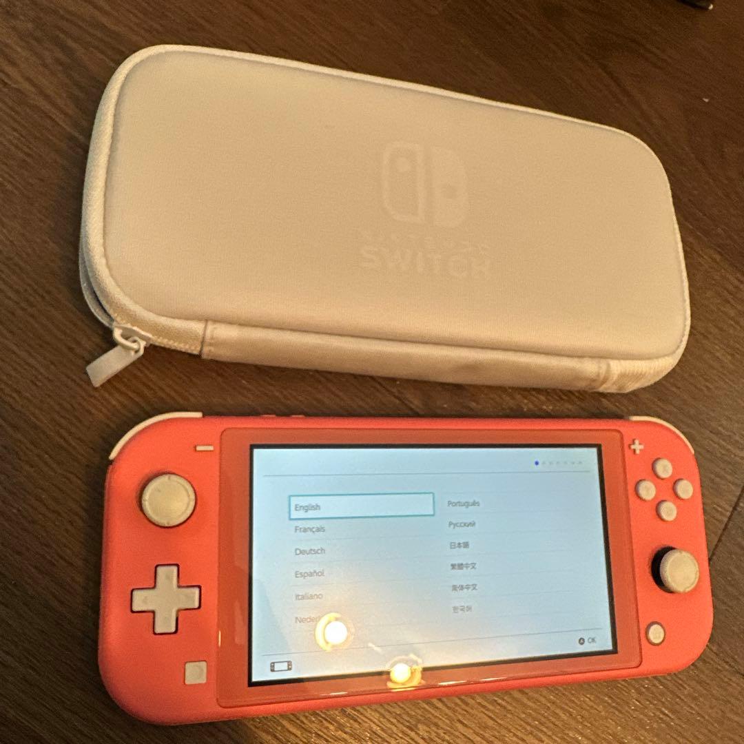 Nintendo Switch Lite コーラル + 専用ケース
