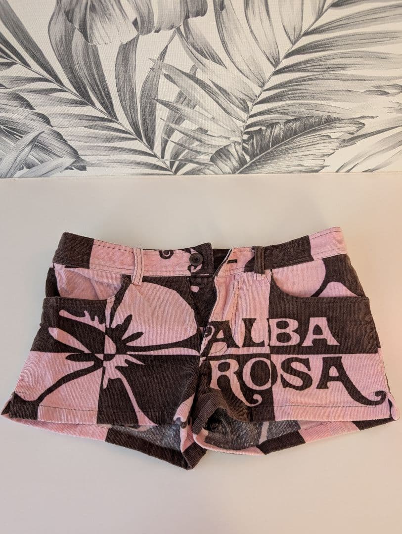 アルバローザ 新升目ショートパンツ　Y2K ALBA ROSA