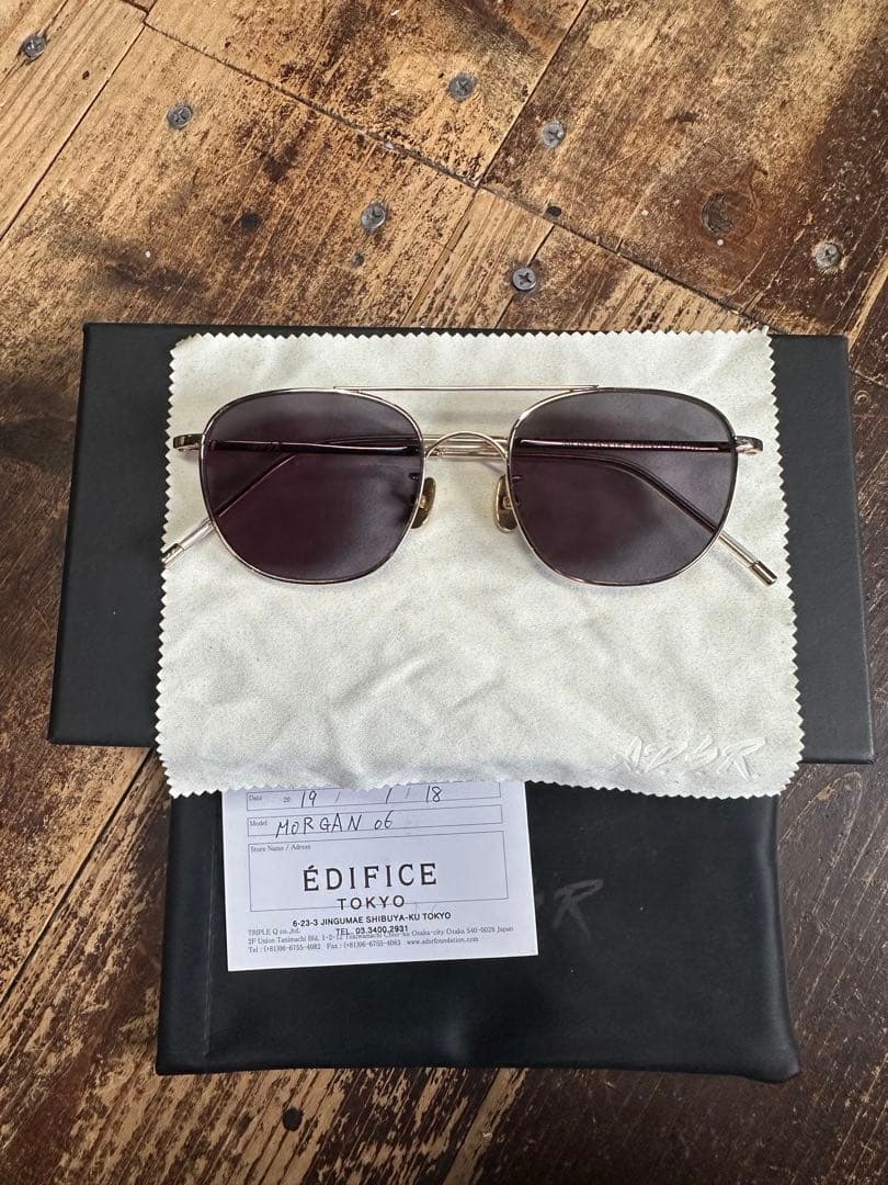 A.D.S.R モーガン Morgan ゴールドフレーム サングラス