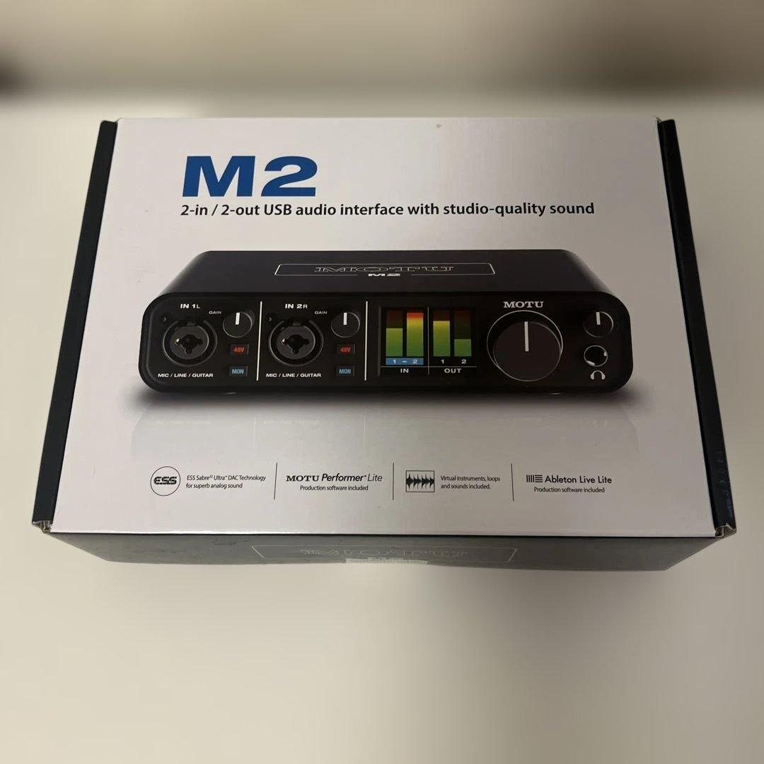 MOTU M2 2-in/2-out USBオーディオインターフェース