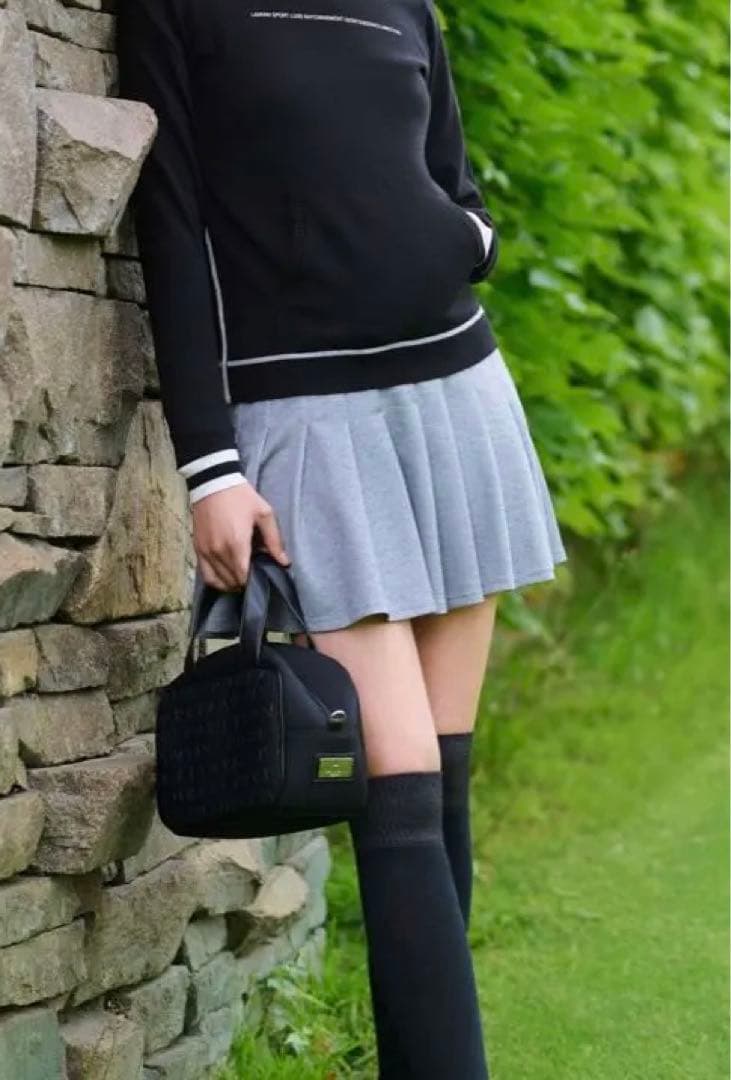 新品 ランバン LANVIN SPORT ダンボールニットスカート ゴルフ