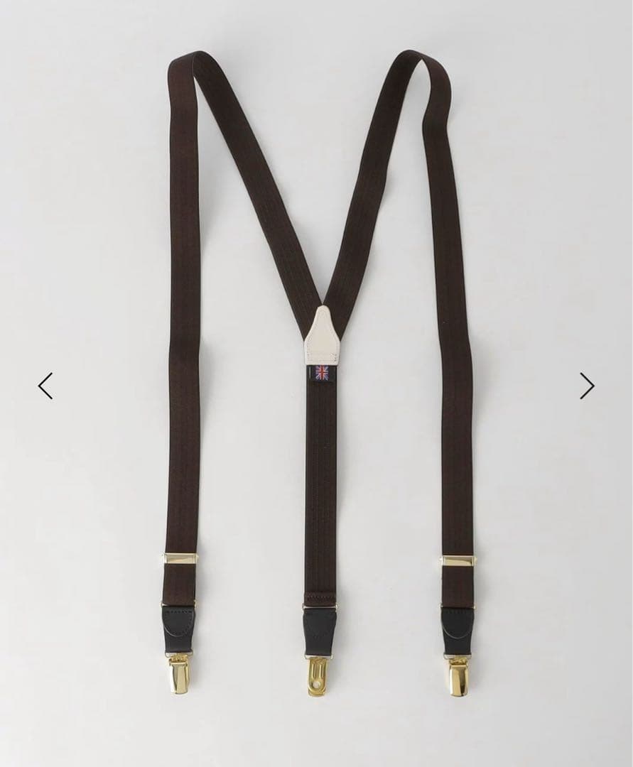  THURSTON 25mm サスペンダー ブラウン