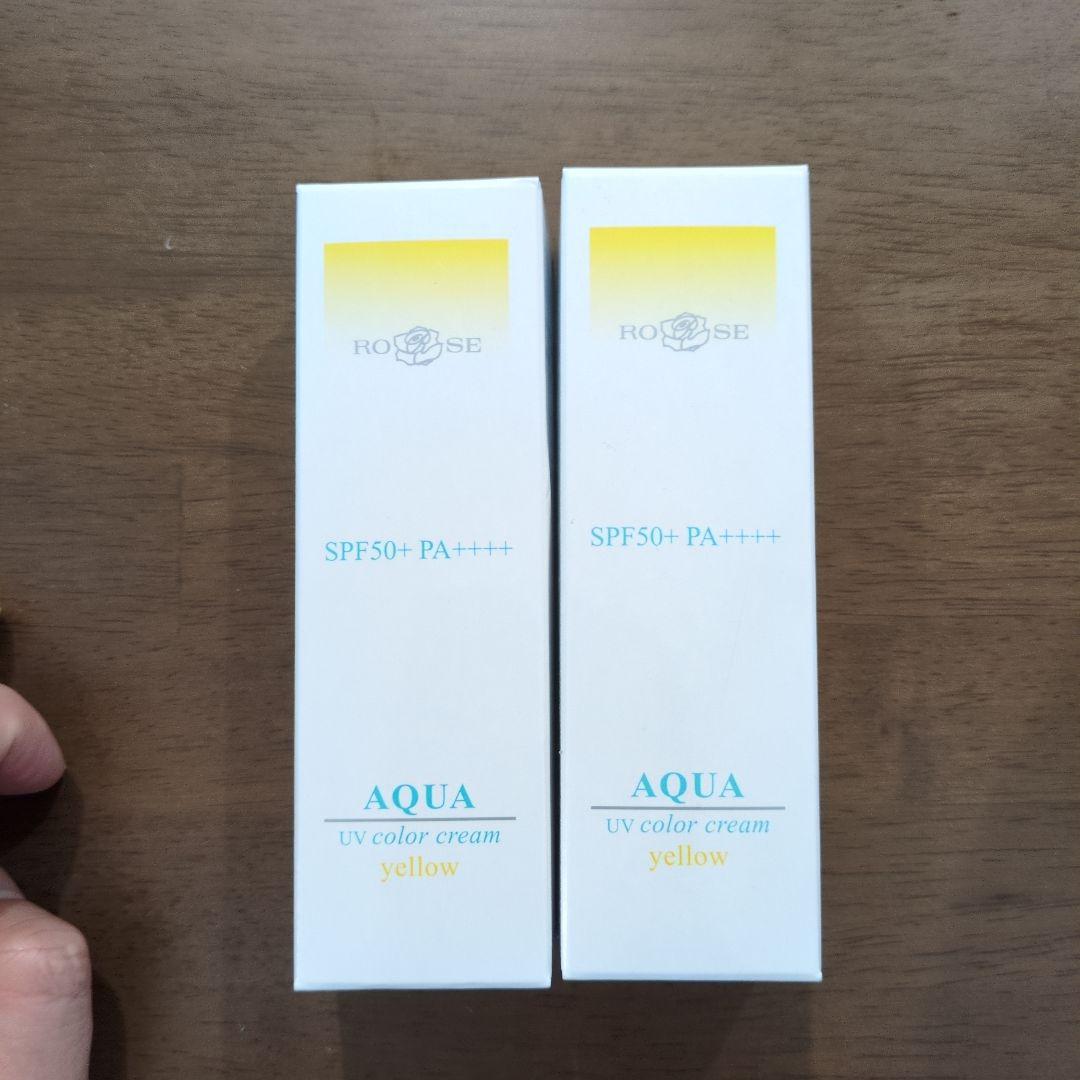 日焼け止め ROSE AQUA UV color cream yellow 40g