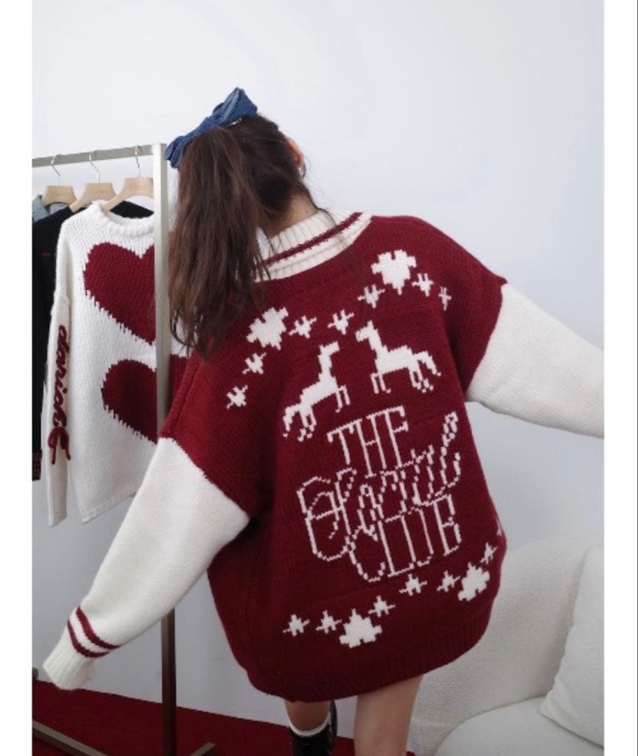 ダーリッチ　THE Social CLUBニットブルゾン