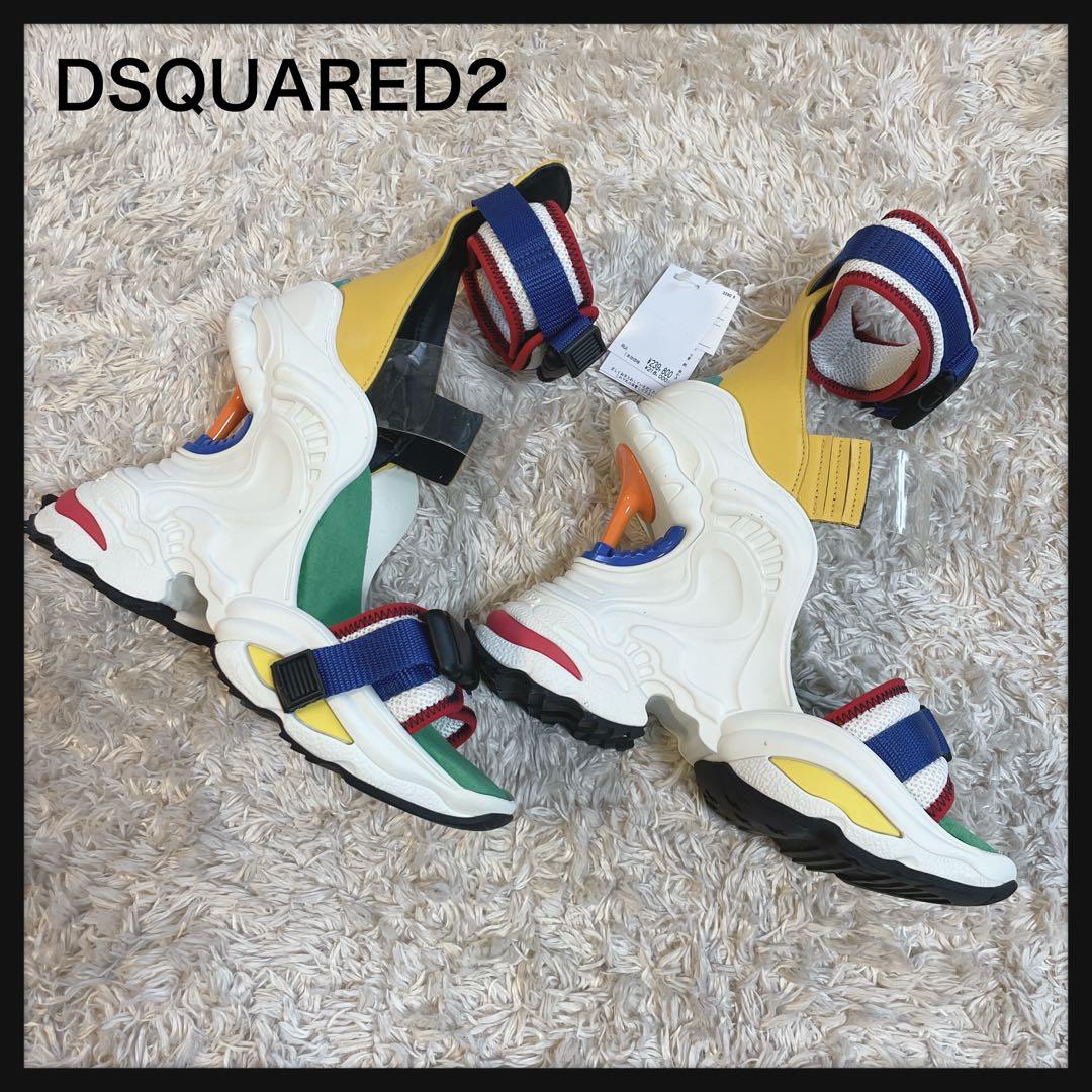 【未使用】DSQUARED2 ディースクエアード⭐️レア ウェッジヒールサンダル