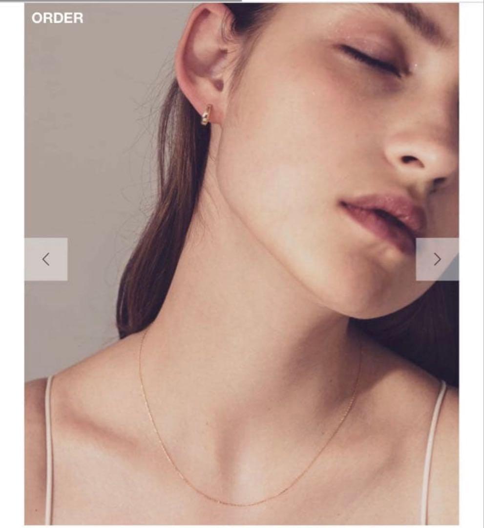 新品未使用 ete K18YGミラーカットチェーンネックレス 18金 ゴールド