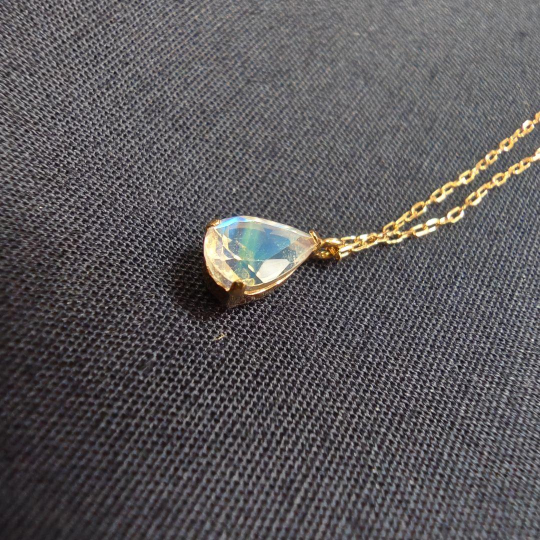 k10YG　ムーンストーン ネックレス　40cm