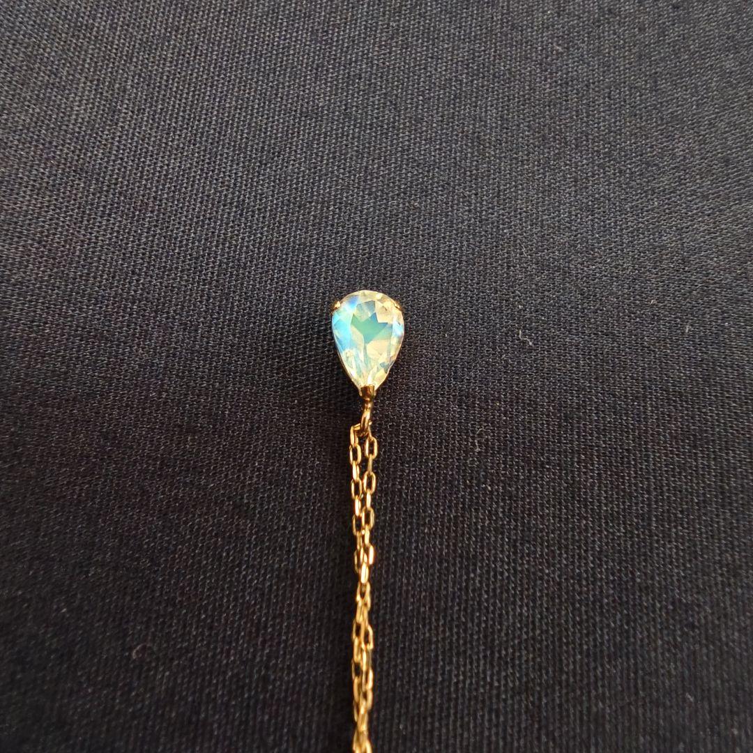 k10YG　ムーンストーン ネックレス　40cm