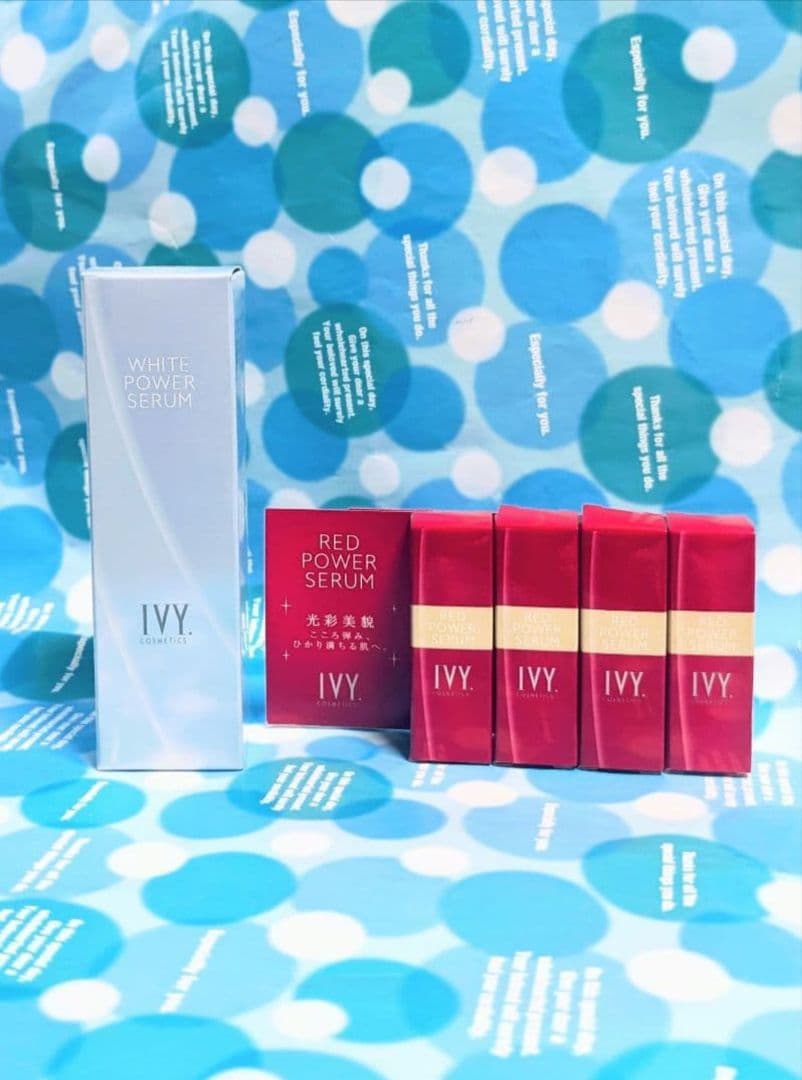 ホワイトパワーセラム(新パケ)1本30ml＆レッドパワーセラムmini4本