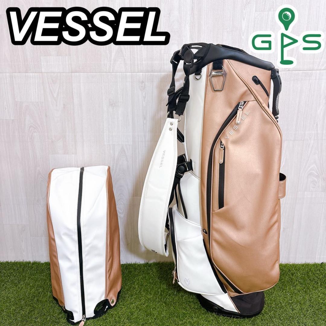 Vessel ベゼル キャディバッグ スタンド式 高級 合皮 希少 3.0