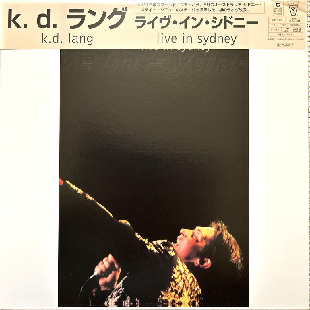 ☆初ライブ映像☆k.d.lang live in sydney レーザーディスク