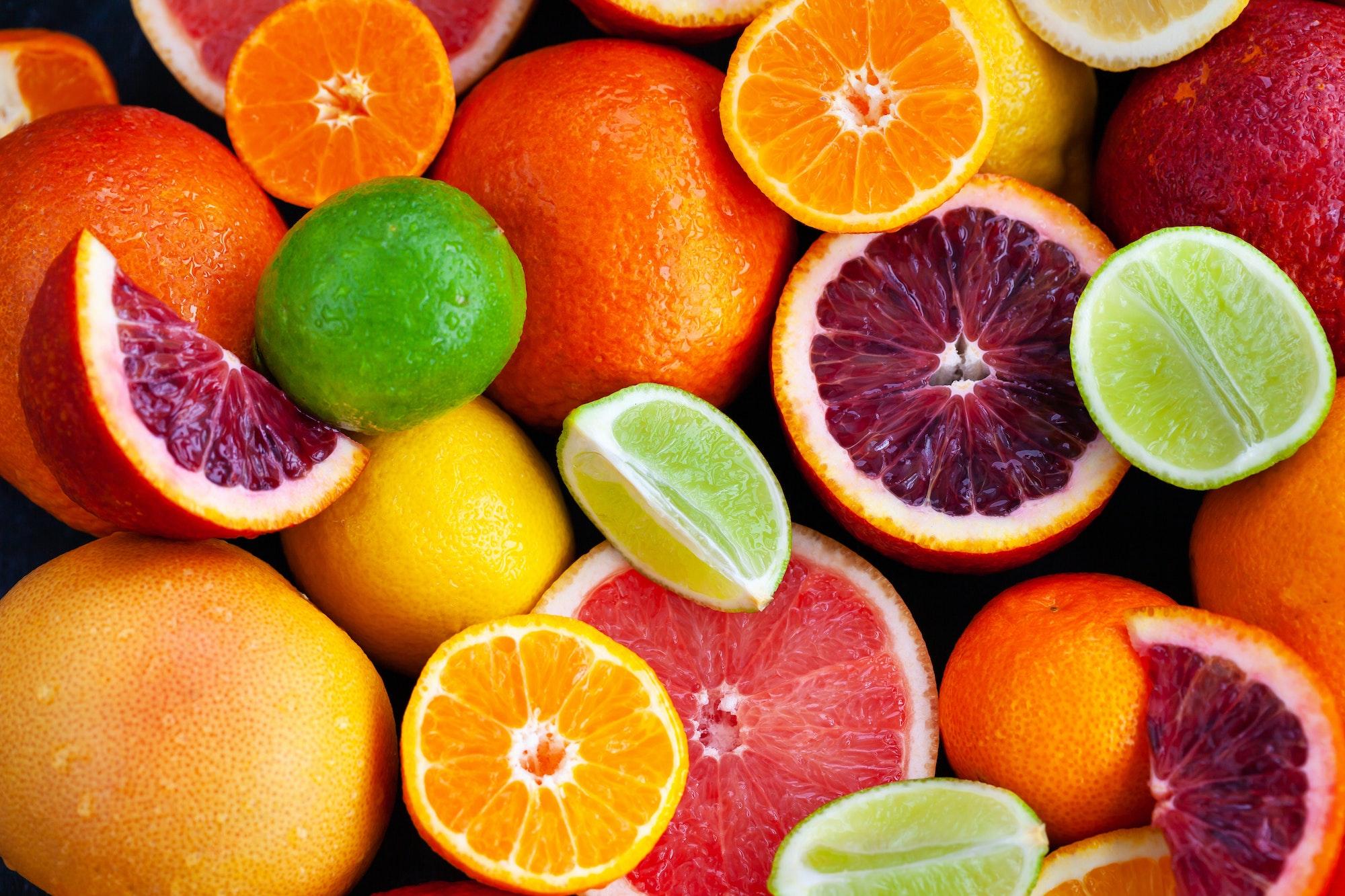 Juicy citrus fruits